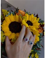 Ringe Damiani Dame Mimosa in Weißgold Zaffiro 1.20 Ct 81077403 - 81077403